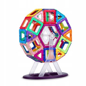 Klocki magnetyczne dla dzieci 72 elementy z pudełkiem