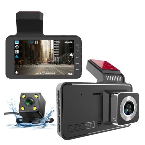 wideorejestrator kamera samochodowa F9 z kamerą cofania FHD 1080p wyświetlacz lemonplanet.jpg