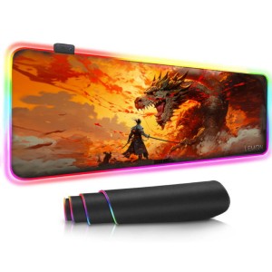 Podkładka pod mysz gamingowa XXL podświetlenie LED LEMON DRAGON
