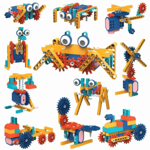 Klocki konstrukcyjne z silnikiem ruszające się 116 elementów