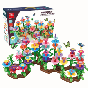 Klocki konstrukcyjne kwiaty do budowy ogrodu magiczny ogród 148 elementów 