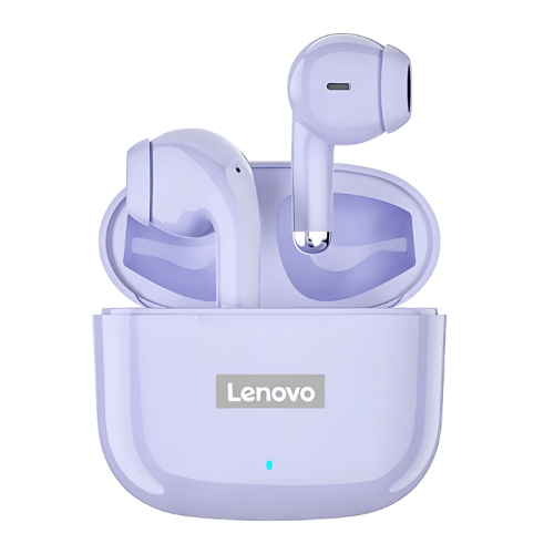 Słuchawki douszne bezprzewodowe zielone Lenovo LP40 Pro lemonplanet (1).png