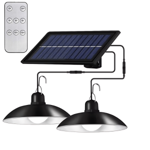 Lampy solarne  wiszące sufitowe z panelem solarnym i czujnikiem zmierzchu LS2