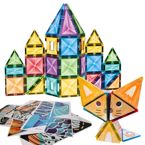 Klocki magnetyczne duże z naklejkami kalejdoskop Lemon X5303 (1).png