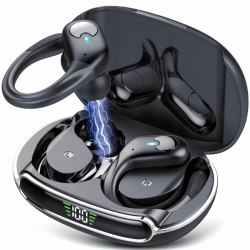 Słuchawki bezprzewodowe douszne do biegania z mikrofonem bluetooth 5.3 SportGo BX30.webp