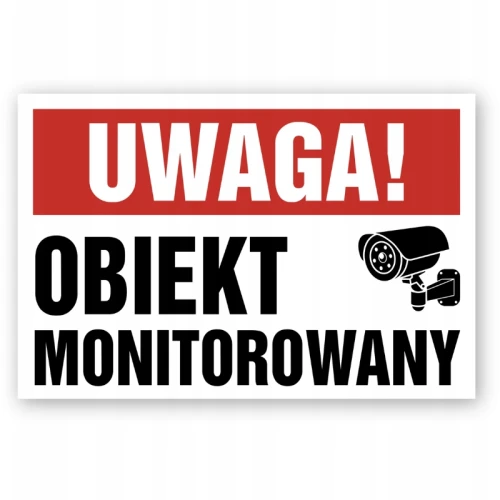 Tabliczka informacyjna uwaga obiekt monitorowany Lemon.webp