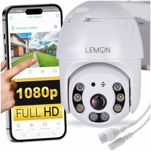 Kamera wifi do monitoringu full HD śledzenie czujnik ruchu kolorowy tryb nocny śledzenie iCSee LEMON QW25.webp
