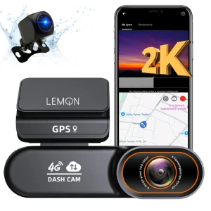 Kamera samochodowa na kartę SIM 4G Lte lokalizator GPS 2K Lemon Vision F200