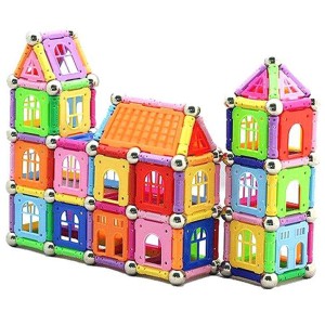 Klocki magnetyczne 328 elementów z pudełkiem