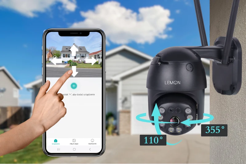 Kamera zewnętrzna do monitoringu podwórka wifi Lemon QW80.webp