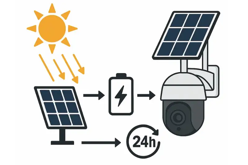 Jak działa kamera solarna?