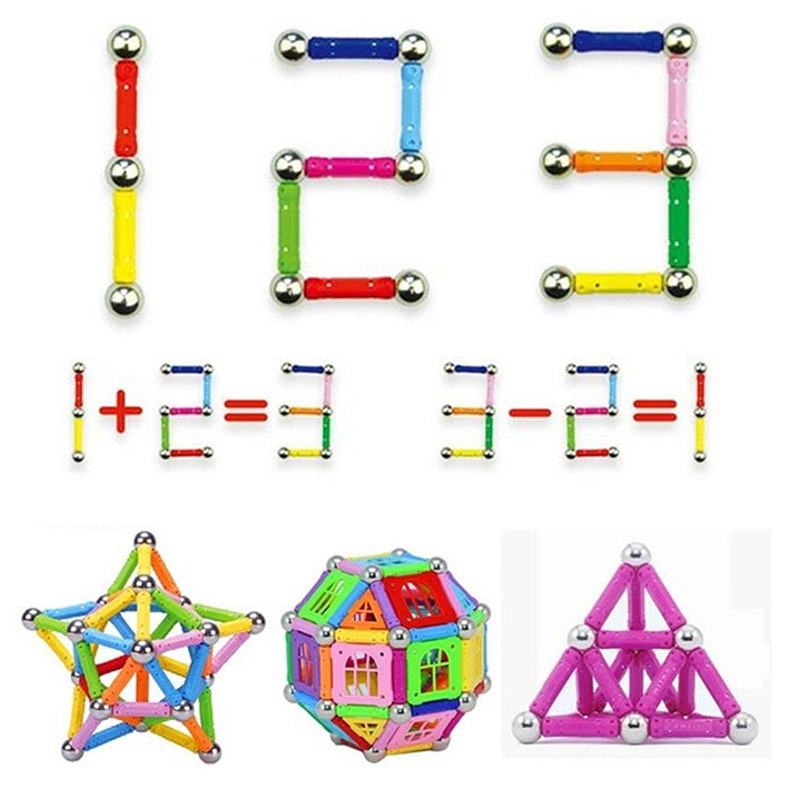 Klocki magnetyczne 328 elementów